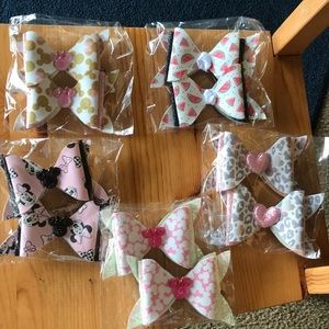 Handmade bows faux leather for girl’s